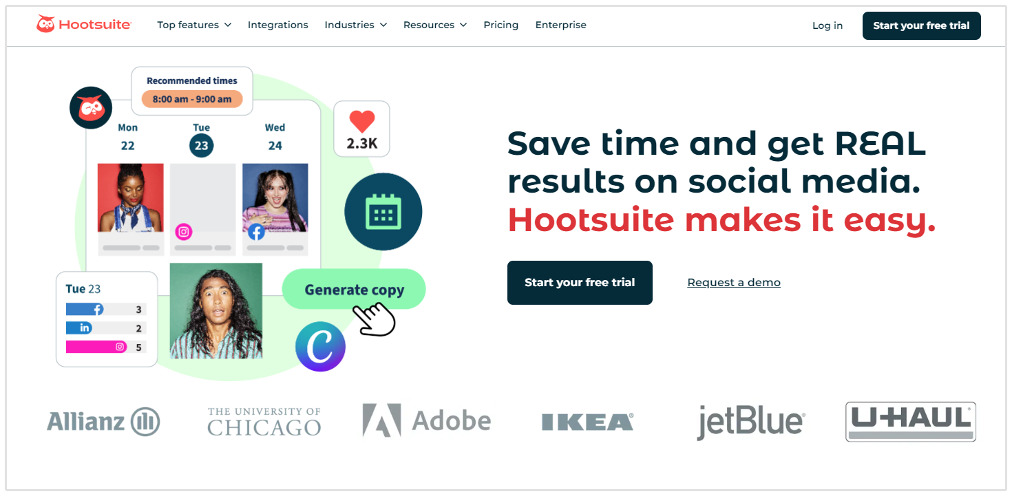 CTA Example Hootsuite